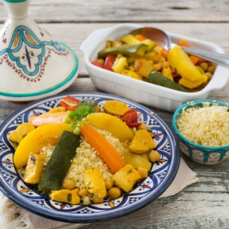 Cous Cous con Papaya e Ortaggi saltati