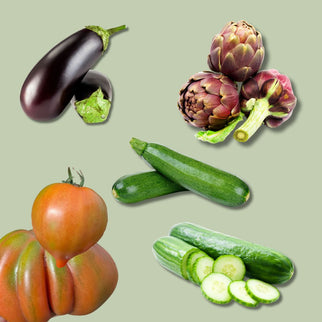 Cassetta Carciofi, Cetrioli, Zucchine, Pomodori, Melanzane Bio